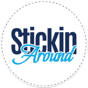 Cart Custom circle stickers printed on waterproof vinyl in Australia